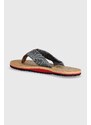 Žabky Tommy Hilfiger CORK BEACH SANDAL pánské, tmavomodrá barva, FM0FM05028