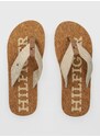 Žabky Tommy Hilfiger CORK BEACH SANDAL pánské, béžová barva, FM0FM05028