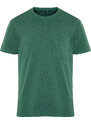 Trendyol Green Regular/Regular Fit Pocket Linen Look Short Sleeve T-Shirt
