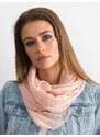 Fashionhunters Světle růžový šátek s kamínky