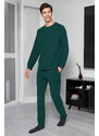 Trendyol Green Regular Fit Waffle Knitted Pajamas Set