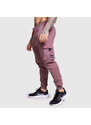 Pánské tepláky Iron Aesthetics Cargo Joggers, fialové