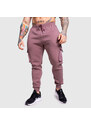 Pánské tepláky Iron Aesthetics Cargo Joggers, fialové