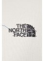 Bavlněná mikina The North Face pánská, béžová barva, s potiskem, NF0A87F4QLI1