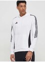 Tepláková mikina adidas Performance Tiro 24 bílá barva, s kapucí, s aplikací, IR7547