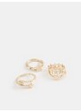 Sinsay - Sada 5 prstenů - zlatá