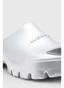 Pantofle AllSaints Eclipse Flatform dámské, stříbrná barva, na platformě, WF560Y