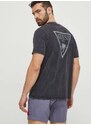 Bavlněné plážové tričko Guess šedá barva, F4GI09 KA260