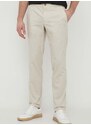 Kalhoty Guess MYRON pánské, béžová barva, přiléhavé, M4GB01 WG6H0