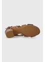 Kožené sandály MICHAEL Michael Kors Vera hnědá barva, 40S4VEMS1B