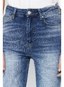 Trendyol Blue More Sustainable High Waist Flare Jeans