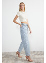 Trendyol Light Blue High Waist Barrel Jeans