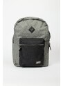 AC&Co / Altınyıldız Classics Men's Grey-black Logo Sports School-Backpack with Laptop Compartment