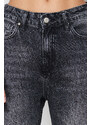 Trendyol Black High Waist Straight Jeans