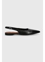 Kožené baleríny Vagabond Shoemakers HERMINE černá barva, s odkrytou patou, 5733-101-20
