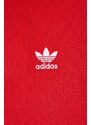 Mikina adidas Originals pánská, červená barva, s aplikací, IJ7060