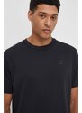 Bavlněné tričko New Balance MT41533BK černá barva, s aplikací