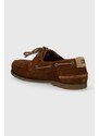 Semišové mokasíny Tommy Hilfiger TH BOAT SHOE CORE SUEDE pánské, hnědá barva, FM0FM04505