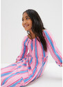bonprix Dívčí žerzejové šaty s organickou bavlnou Růžová