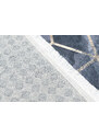 Chemex Moderní koberec Life - kostky 1 - modrý/bílý Rozměr koberce: 80x200 cm