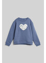 MIKINA GANT HEART GRAPHIC SWEAT C-NECK modrá 98/104