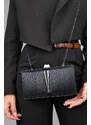 LuviShoes 721 Black Laser Women's Evening Dress Bag