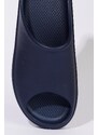 AC&Co / Altınyıldız Classics Men's Navy Blue Flexible Comfortable Sole Patterned Slippers