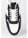 AC&Co / Altınyıldız Classics Men's Black and White Laced Comfort Sole Daily Sneaker Shoes