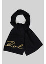 ŠÁLA KARL LAGERFELD K/SIGNATURE WOOL KNIT SCARF