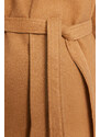 Trendyol Camel Belted Long Wool Cachet Coat