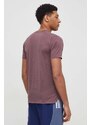 Tréninkové tričko New Balance MT41253LRC fialová barva