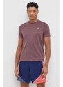 Tréninkové tričko New Balance MT41253LRC fialová barva