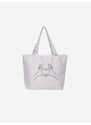 Shelvt Grey fabric shopping bag