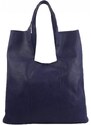 INT. COMPANY Barebag Velká tmavě modrá shopper dámská kabelka s crossbody uvnitř