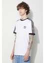 Bavlněné tričko adidas Originals 3-Stripes bílá barva, IA4846