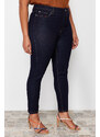 Trendyol Curve Dark Blue Stretchy Skinny Jeans