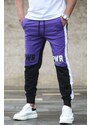 Madmext Printed Purple Tracksuit 2904