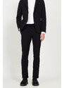 ALTINYILDIZ CLASSICS Men's Dark Navy Blue Slim Fit Slim Fit Mono Collar Suit