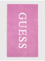 Bavlněný ručník Guess fialová barva, E4GZ04 SG00P