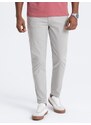 Ombre Clothing Jedinečné šedé pánské kalhoty V2 PACP-0151