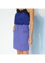 Blancheporte Rovná tvilová sukně fialová 36