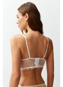 Trendyol Bridal White Lace Capless Underwire Bustier Knitted Bra