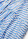 bonprix Košilové šaty s proužky Modrá
