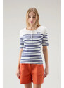 TRIČKO WOOLRICH STRIPED JERSEY T-SHIRT