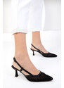 Soho Women's Black Classic Heeled Shoes 18851