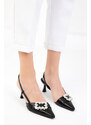 Soho Women's Black Classic Heeled Shoes 18850