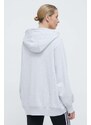 Bavlněná mikina adidas Originals Hoodie dámská, šedá barva, s kapucí, melanžová, IX2344