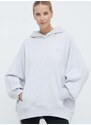 Bavlněná mikina adidas Originals Hoodie dámská, šedá barva, s kapucí, melanžová, IX2344