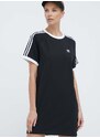 Šaty adidas Originals 3-Stripes Raglan černá barva, mini, oversize, IU2534