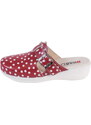 Buxa MED20 Dámská zdravotní obuv červená s bílým puntíkem